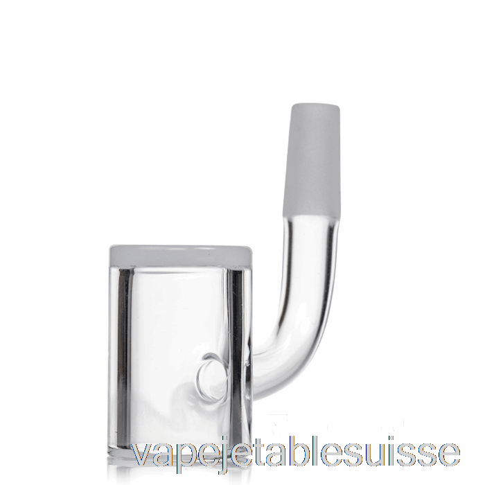 Vape Suisse Mj Arsenal 10mm Premium Quartz Grand Seau Opaque Banger Argent - Demi-soudure